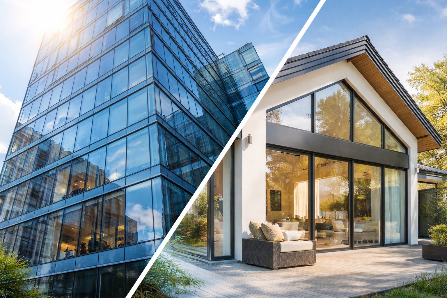 Folii Protecție Solară Clădiri